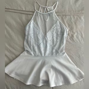 White Charlotte Russe lace top